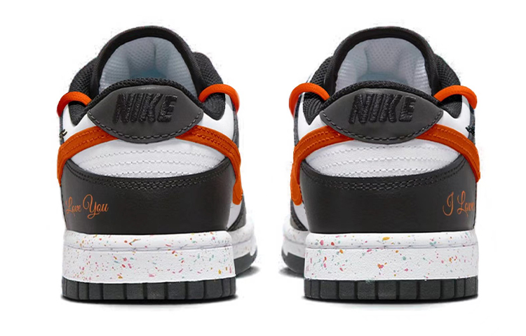 Shop (W) 나이키 덩크 로우 '멀티 스우시' (커스텀) FD4623-131(TeamK-三钩黑橙)