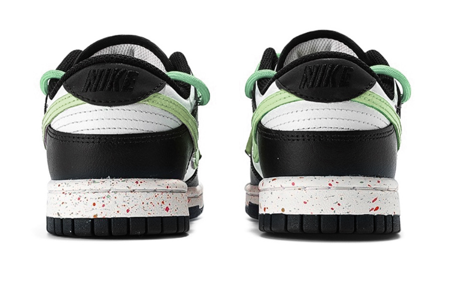 Shop (W) 【カスタムシューズ】(女性用) ナイキ ダンク ロー『マルチカラー スウッシュ デコンストラクテッド』 FD4623-131(Team48-奇异梦境)