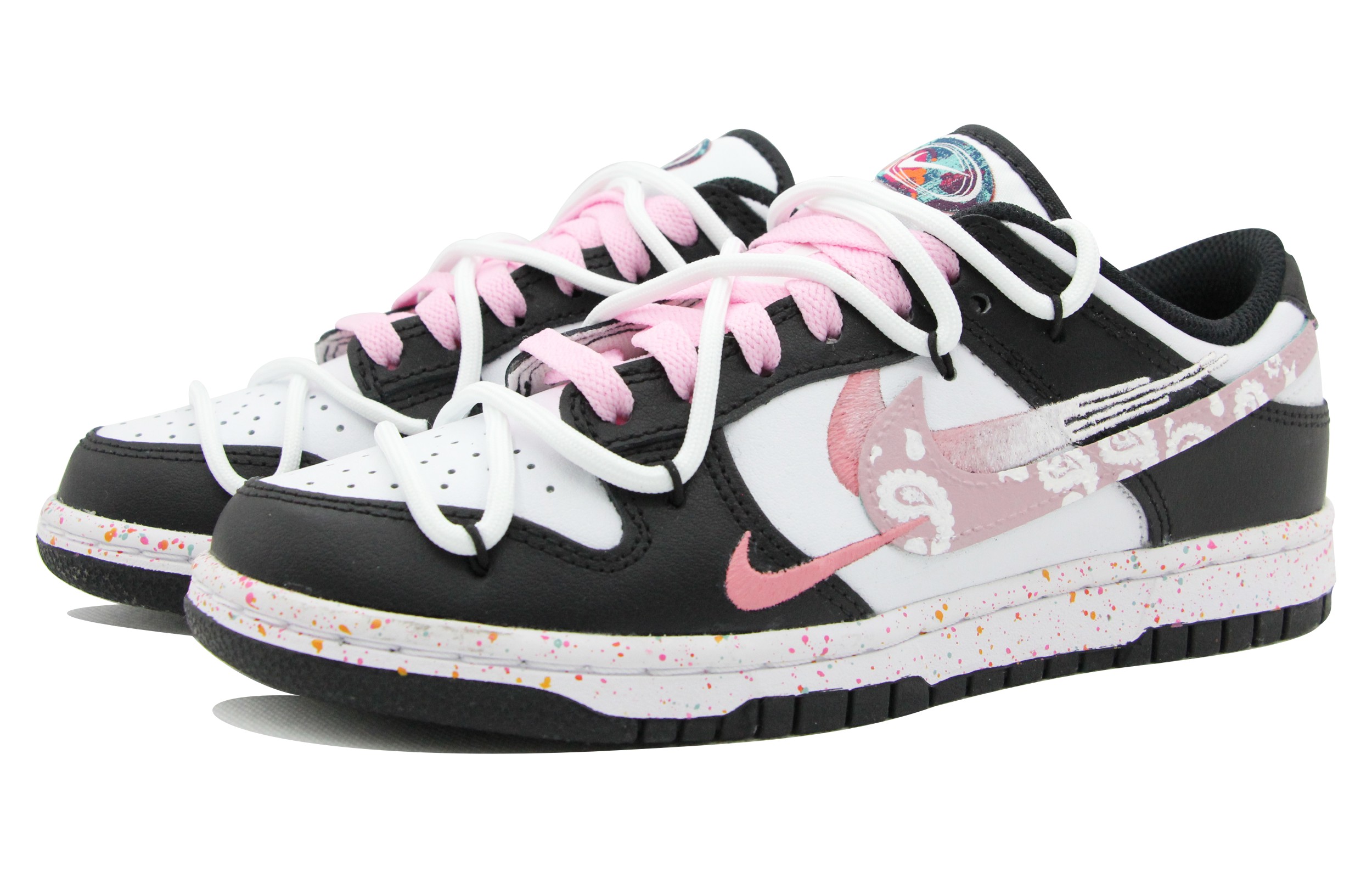 [Custom Shoes] (W) Nike Dunk Low 'Multi-Color Swoosh' 圖 4
