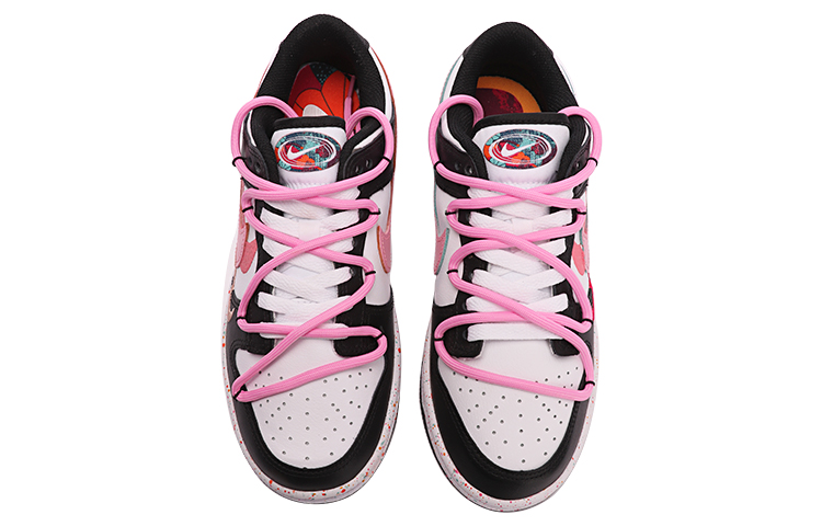 Purchase (W) 나이키 덩크 로우 '멀티 스우시' (커스텀) FD4623-131(TeamThree-女款三勾黑白粉)