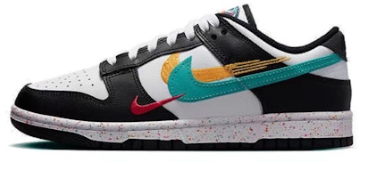 (W) 【定制鞋款】耐克Dunk Low “多色Swoosh解构” FD4623-131(Team48-奇异梦境) Details for (W) 【定制鞋款】耐克Dunk Low “多色Swoosh解构” FD4623-131(Team48-奇异梦境)