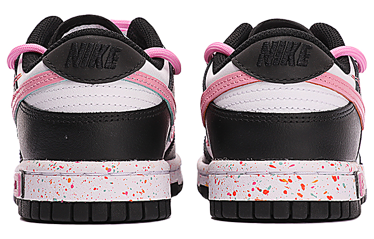 Details for (W) 나이키 덩크 로우 '멀티 스우시' (커스텀) FD4623-131(TeamThree-女款三勾黑白粉)