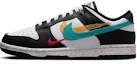 Cheap 【定制球鞋】Nike Dunk Low Multi - Color Swoosh 活力三勾 腰花果 低筒 板鞋 女款 黑白粉
