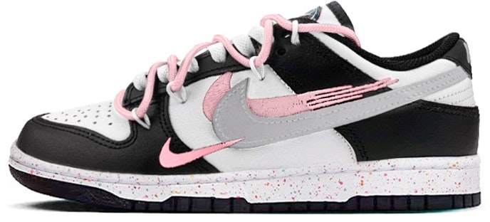custom-shoes-women-nike-dunk-low-multicolor-black-pink