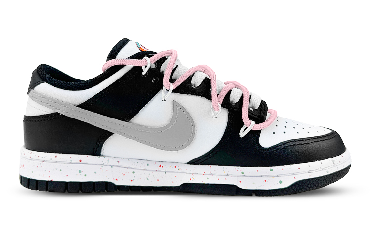 Order (W) [Kasut Custom] Nike Dunk Low 'Warna-Warni-Hitam Merah Jambu' FD4623-131(Team叁-女款三钩粉墨SBOX)