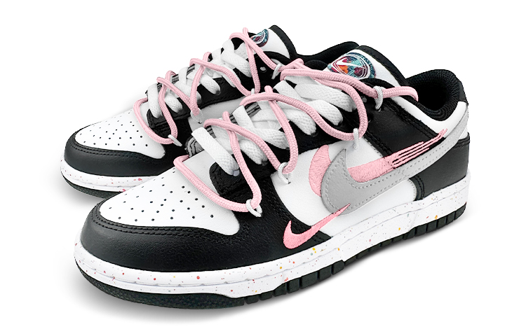 Lookbook (W) [Kasut Custom] Nike Dunk Low 'Warna-Warni-Hitam Merah Jambu' FD4623-131(Team叁-女款三钩粉墨SBOX)