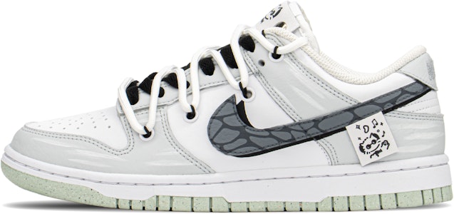 【訂製球鞋】Nike Dunk Low FZBB 減齡穿搭 解構 音樂貓 禮盒 低幫 板鞋 女款 灰白 Buy 【訂製球鞋】Nike Dunk Low FZBB 減齡穿搭 解構 音樂貓 禮盒 低幫 板鞋 女款 灰白