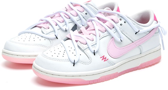 (W) 나이키 덩크 로우 '네온 엔젤 핑크-화이트' (커스텀) FN3451-161(Team15-霓虹天使) Lookbook (W) 나이키 덩크 로우 '네온 엔젤 핑크-화이트' (커스텀) FN3451-161(Team15-霓虹天使)