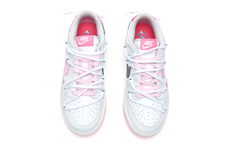 Shop (W) 나이키 덩크 로우 '네온 엔젤 핑크-화이트' (커스텀) FN3451-161(Team15-霓虹天使)