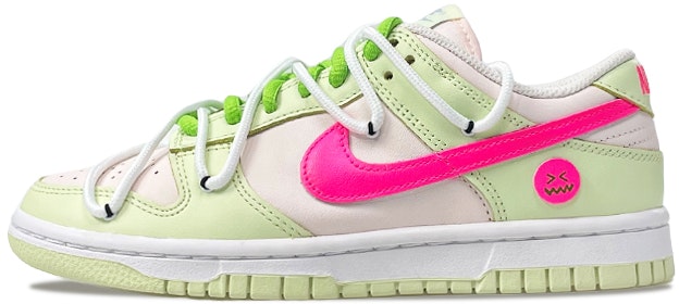 custom-shoes-women-nike-dunk-low-neon-lime