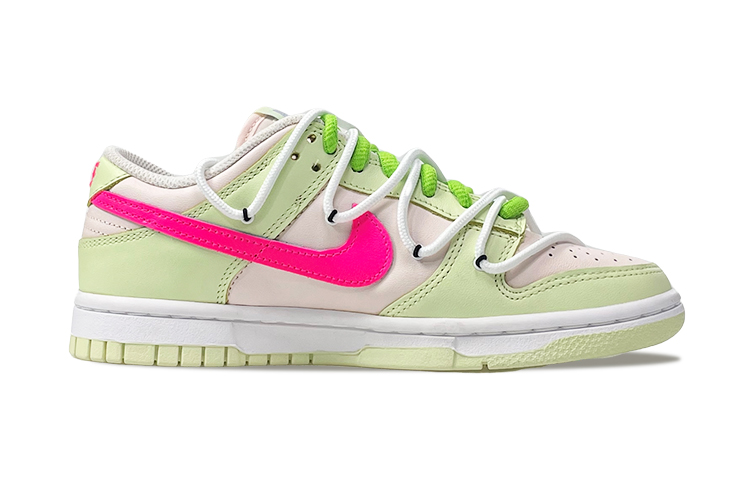 Order 【客製化球鞋】Nike Dunk Low 霓虹青檸 低筒 板鞋 女款 綠粉