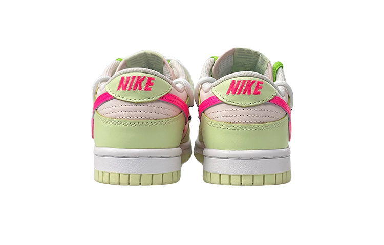 Shop 【客製化球鞋】Nike Dunk Low 霓虹青檸 低筒 板鞋 女款 綠粉