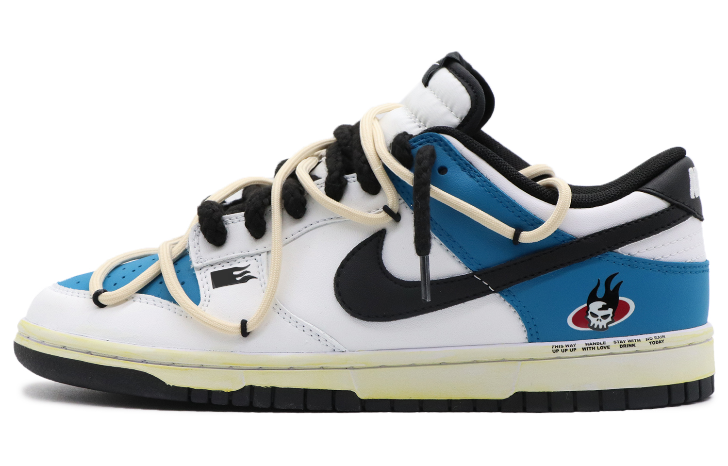 Buy (W) 【定制鞋款】耐克Dunk Low‘霓虹熊猫’ CW1590-100(Team57-女款霓虹)