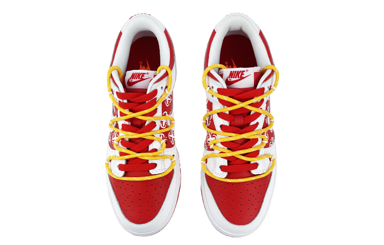 Shop (W) 나이키 덩크 로우 '새해 레드 페이퍼컷' (커스텀) CW1590-600(Team叁-女款新年烟花解构)