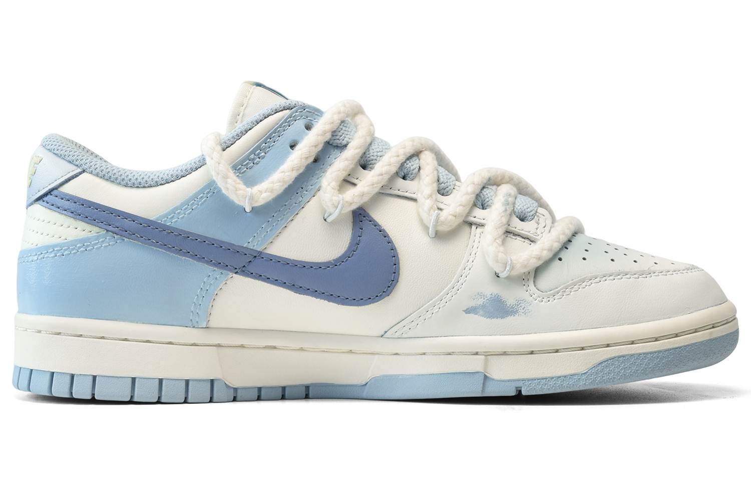 Order (W) [Sepatu Custom] Nike Dunk Low 'Ocean Bliss Graffiti' DD1503-123(TeamE-女款海风白蓝)