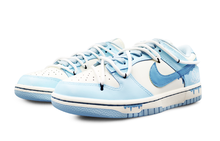 Lookbook 【定制球鞋】 Nike Dunk Low "OceanBliss" 海鹽椰冰 清爽 解構 潮流百搭 低幫 板鞋 女款 白藍