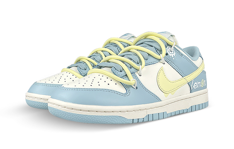 Lookbook (W) [Sepatu Custom] Nike Dunk Low 'Ocean Bliss Lemon Tanpa Struktur' DD1503-123(Team叁-女柠檬解构BOX)