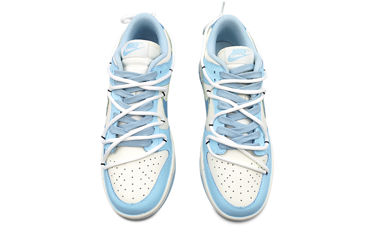 Shop 【定制球鞋】 Nike Dunk Low "OceanBliss" 海鹽椰冰 清爽 解構 潮流百搭 低幫 板鞋 女款 白藍