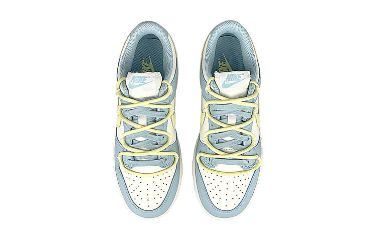 Shop (W) [Sepatu Custom] Nike Dunk Low 'Ocean Bliss Lemon Tanpa Struktur' DD1503-123(Team叁-女柠檬解构BOX)