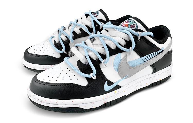 Lookbook (W) 나이키 덩크 로우 '오션 블루 멀티 스우시' (커스텀) FD4623-131(Team叁-女款三钩黑蓝)