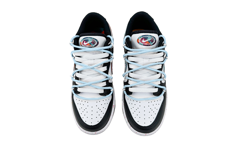 Shop (W) 나이키 덩크 로우 '오션 블루 멀티 스우시' (커스텀) FD4623-131(Team叁-女款三钩黑蓝)