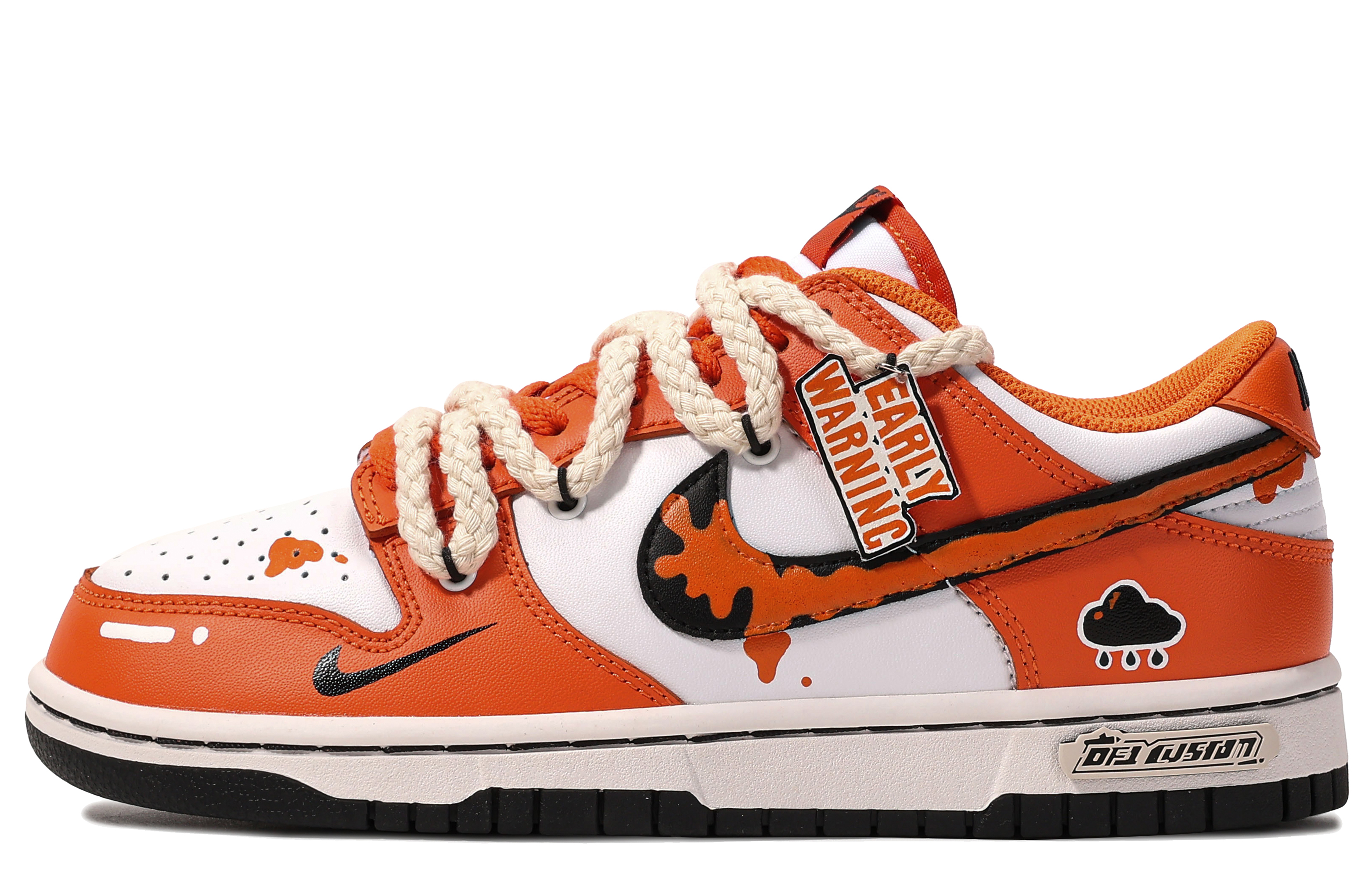 Buy (W) [Kasut Custom] Nike Dunk Low 'Grafiti Jingga' DH9765-003(TeamM-橙色预警)