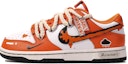 Buy 【訂製球鞋】Nike Dunk Low 達文西訂製 橙色預警 塗鴉 簡約 麻繩 雙鞋帶 防水耐磨 低筒 板鞋 女款 橙白