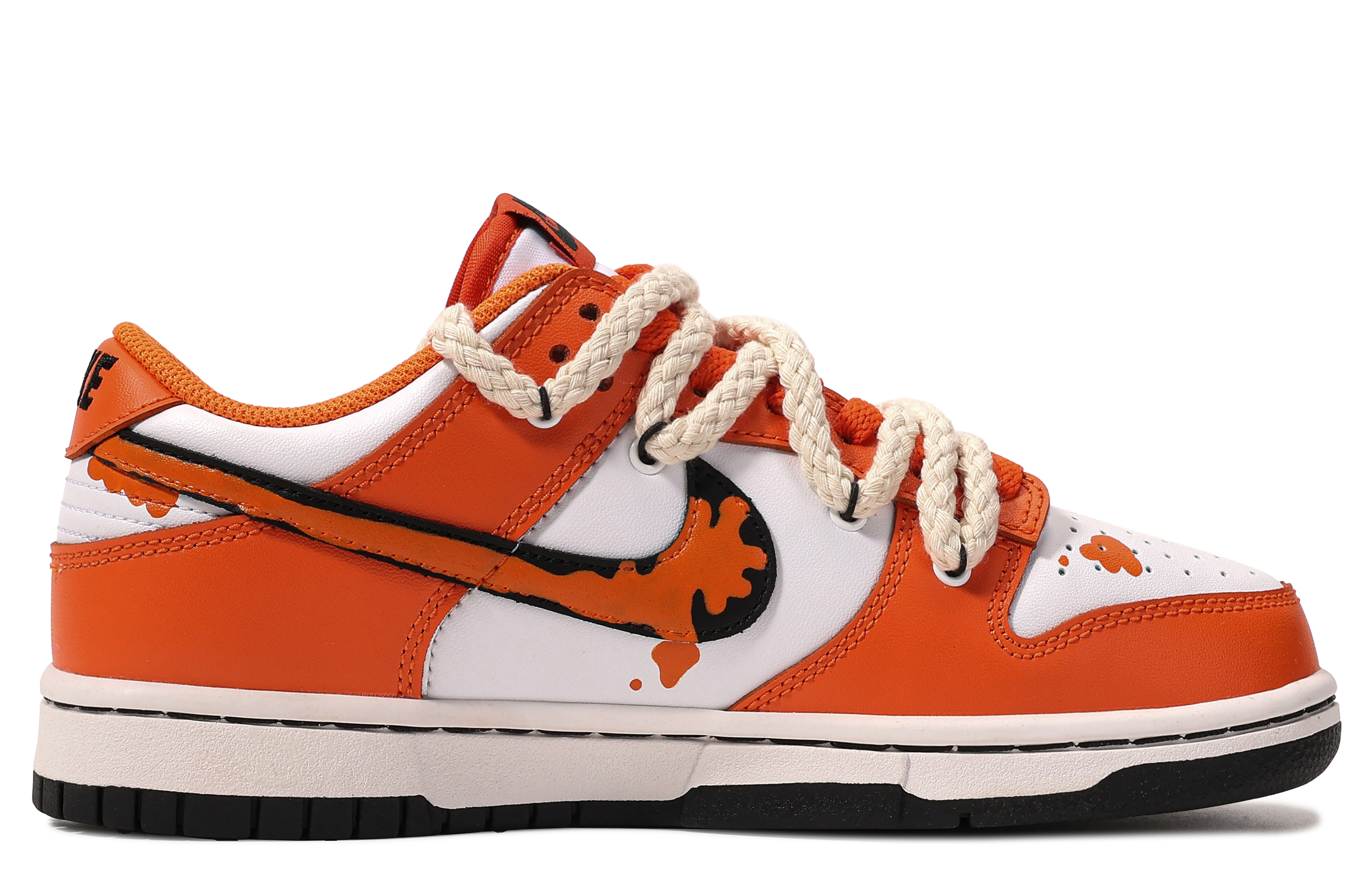 Order (W) [Kasut Custom] Nike Dunk Low 'Grafiti Jingga' DH9765-003(TeamM-橙色预警)
