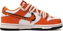 Order 【訂製球鞋】Nike Dunk Low 達文西訂製 橙色預警 塗鴉 簡約 麻繩 雙鞋帶 防水耐磨 低筒 板鞋 女款 橙白