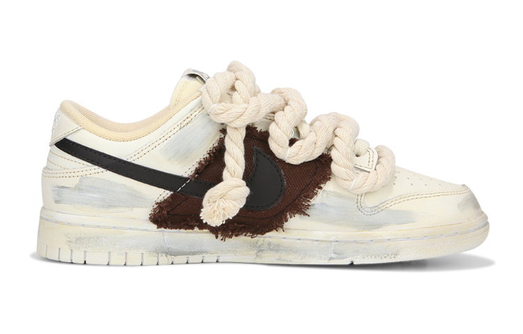 Order (W) [Kasut Custom] Nike Dunk Low 'Oxidized Desert Sand' DD1503-121(Team24-女款做旧棕色贴布)