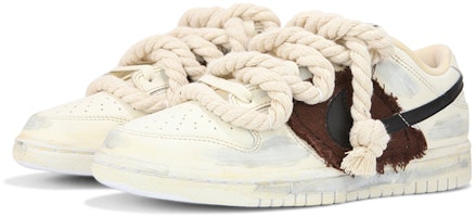 (W) 나이키 덩크 로우 '산화된 사막 모래' (커스텀) DD1503-121(Team24-女款做旧棕色贴布) Lookbook (W) 나이키 덩크 로우 '산화된 사막 모래' (커스텀) DD1503-121(Team24-女款做旧棕色贴布)