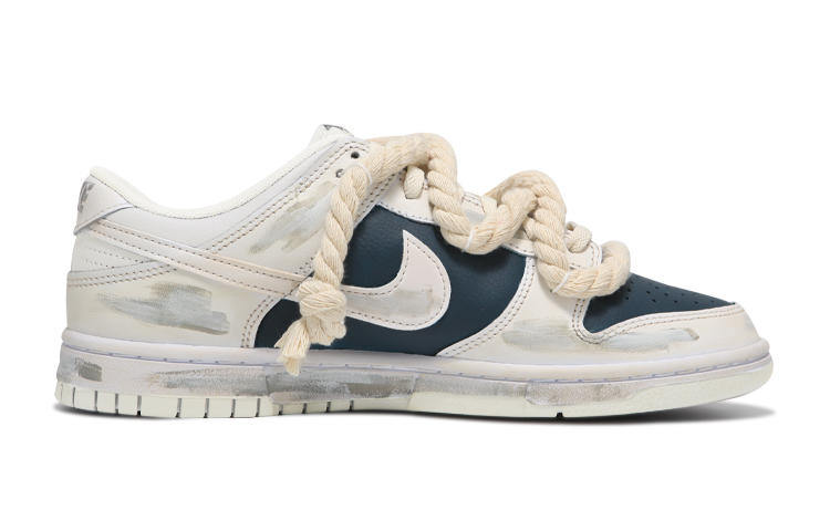 Order (W) [Zapatillas Personalizadas] Nike Dunk Low 'Náutica Pirata Oxidada' DD1503-121(Team24-女款麻绳海军蓝)