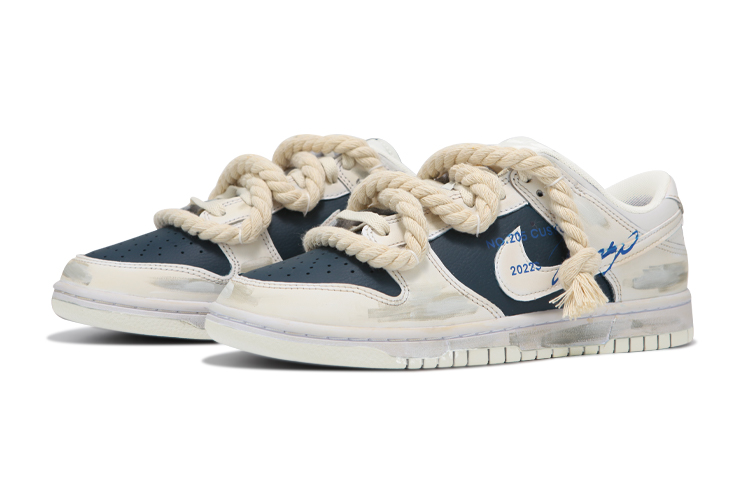 Lookbook (W) [Zapatillas Personalizadas] Nike Dunk Low 'Náutica Pirata Oxidada' DD1503-121(Team24-女款麻绳海军蓝)