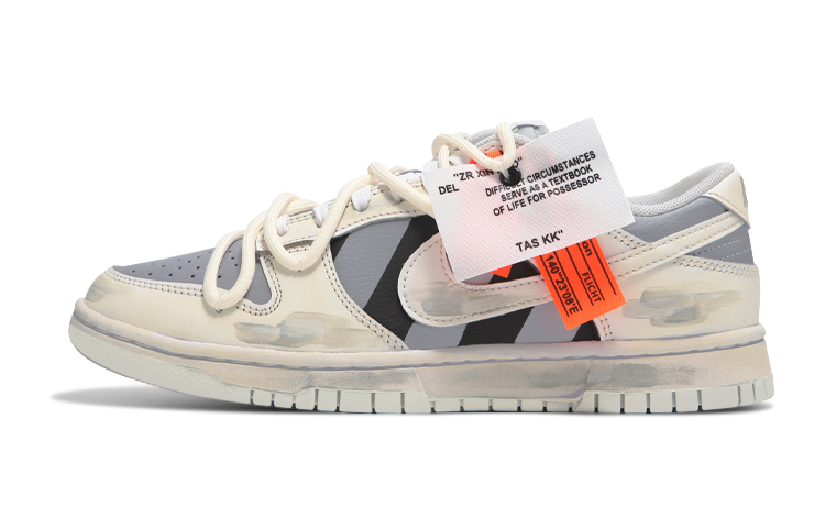 Buy (W) [Sepatu Kustom] Nike Dunk Low 'Oxidized Vintage Deconstructed Stripes' DD1503-121(Team24-女款高街条纹)