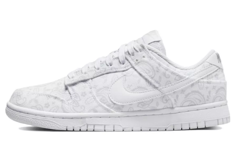 Sizing (W) [Kasut Tersuai] Nike Dunk Low 'Paisley Deconstructed Putih-Hijau' DJ9955-100(Team叁-女款白绿腰果S-BOX)