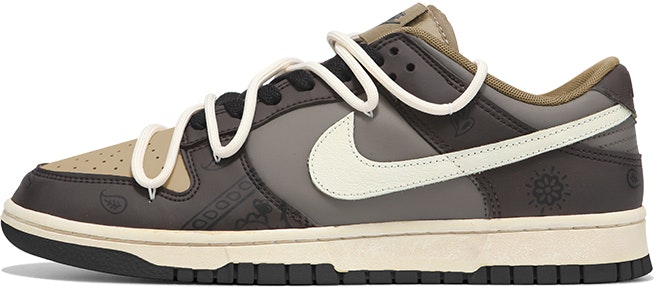 custom-shoes-women-nike-dunk-low-paisley-desert-oxidized-brown