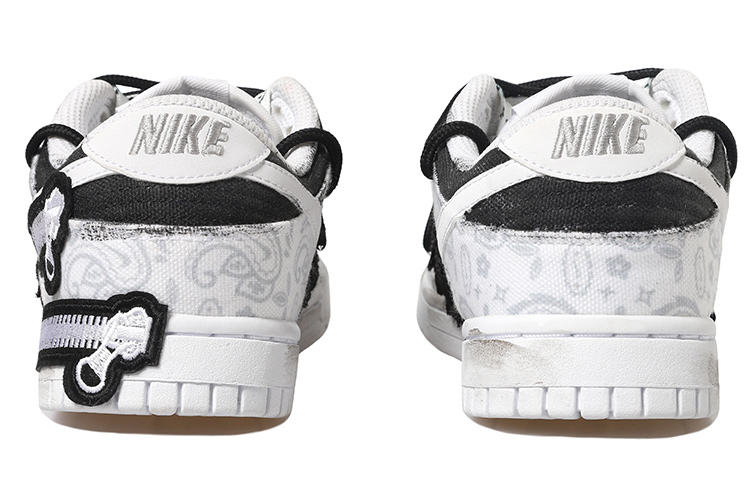 Purchase (W) [Sneakers Custom] Nike Dunk Low 'Paisley Patchwork Hitam Putih' DJ9955-100(Team拾玖-双x腰果S-BOX)