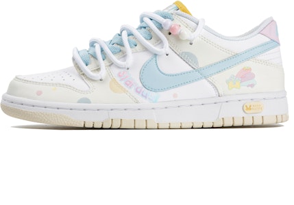 【訂製球鞋】Nike Dunk Low ”Paisley Print” (GS) 彩虹之夢 清新夏日 禮盒 防滑抗震 低筒 板鞋 女款 黃白 Buy 【訂製球鞋】Nike Dunk Low ”Paisley Print” (GS) 彩虹之夢 清新夏日 禮盒 防滑抗震 低筒 板鞋 女款 黃白