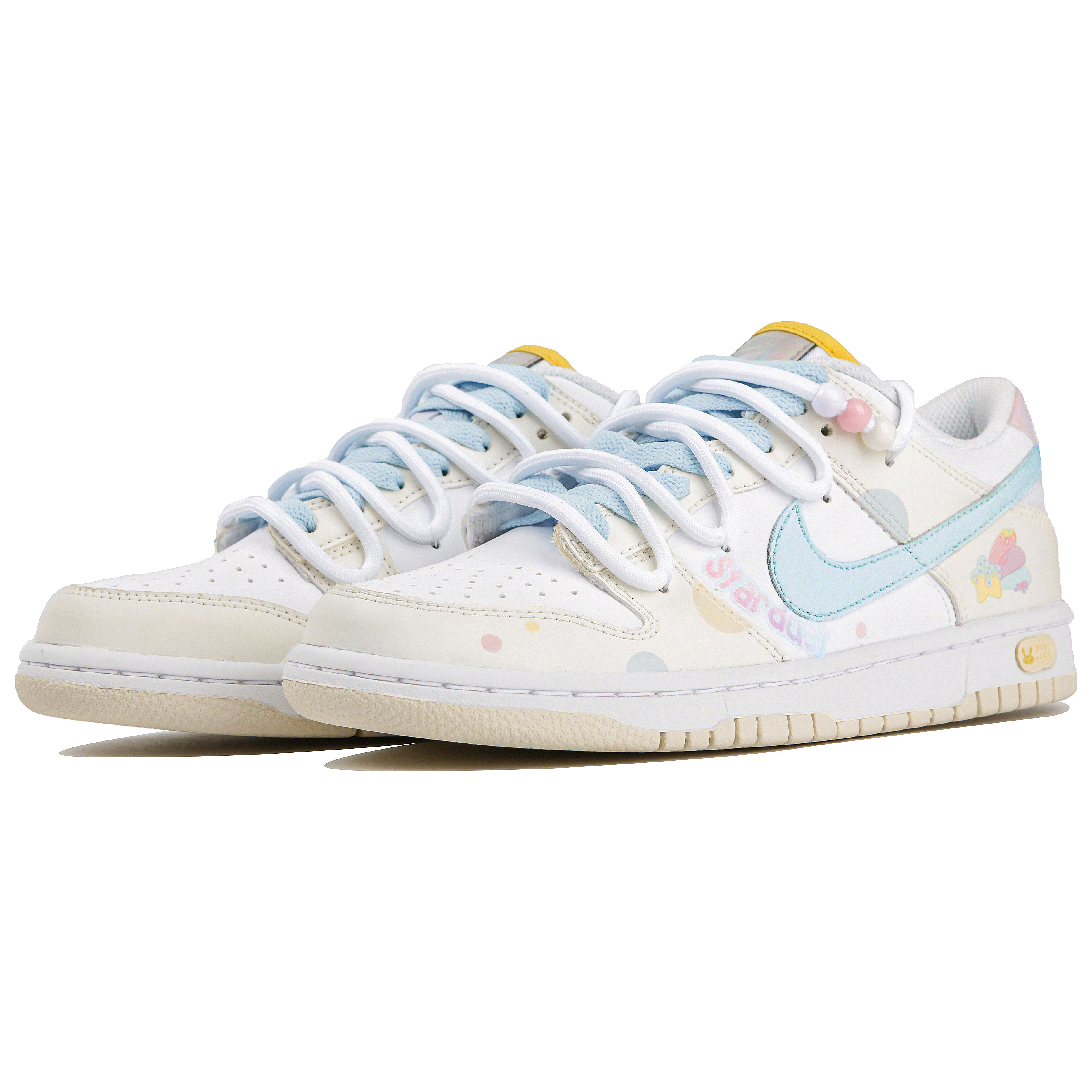 Lookbook (W) 【カスタムシューズ】（女性用）ナイキダンク低 ‘ペイズリーイエロー-ホワイト’ FJ7707-131(Team4-女款七彩梦SBOX)