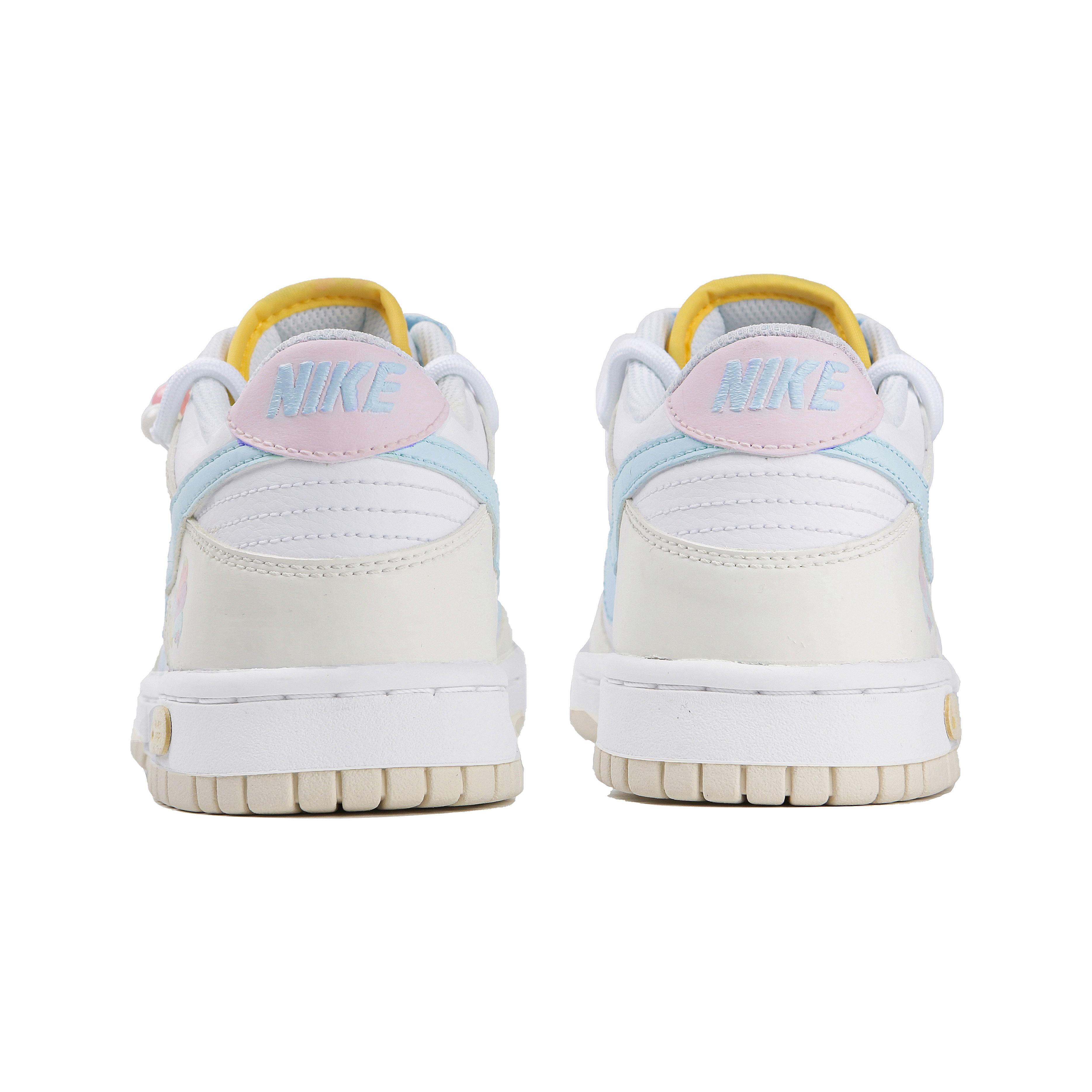 Shop (W) 【カスタムシューズ】（女性用）ナイキダンク低 ‘ペイズリーイエロー-ホワイト’ FJ7707-131(Team4-女款七彩梦SBOX)