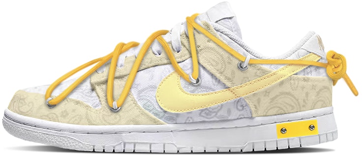 custom-shoes-women-nike-dunk-low-paisley-yellow-laces