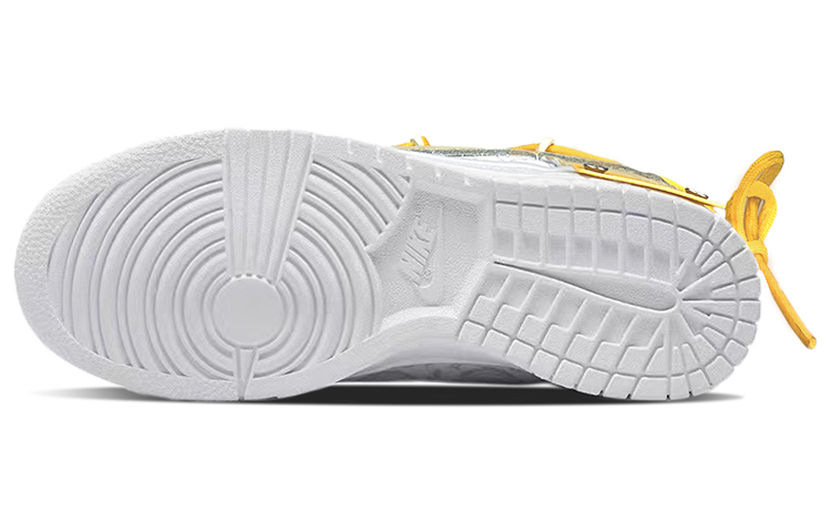 Details for 【訂製球鞋】Nike Dunk Low 復古黃鞋帶腰果花解構綁帶低幫板鞋女款灰白