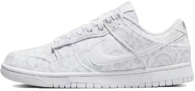 【訂製球鞋】Nike Dunk Low 復古黃鞋帶腰果花解構綁帶低幫板鞋女款灰白 Sizing 【訂製球鞋】Nike Dunk Low 復古黃鞋帶腰果花解構綁帶低幫板鞋女款灰白
