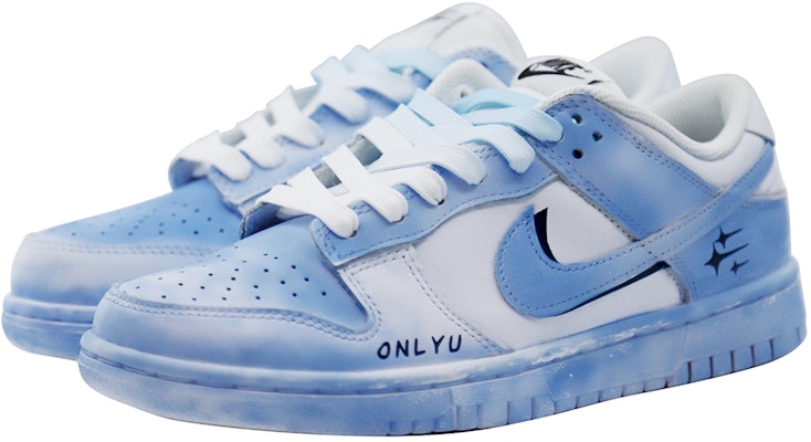 【定制球鞋】 Nike Dunk Low 潘帕斯藍 星辰大海 刮刮樂街頭潮流 低幫 板鞋 女款 白色 Lookbook 【定制球鞋】 Nike Dunk Low 潘帕斯藍 星辰大海 刮刮樂街頭潮流 低幫 板鞋 女款 白色