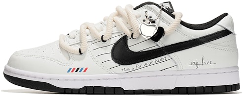 【定制球鞋】 Nike Dunk 低筒 告白信 美式復古 运动風 城市氣質 夏日百搭 熊貓 防滑耐磨 低筒 滑板鞋 女款 黑白 Order 【定制球鞋】 Nike Dunk 低筒 告白信 美式復古 运动風 城市氣質 夏日百搭 熊貓 防滑耐磨 低筒 滑板鞋 女款 黑白