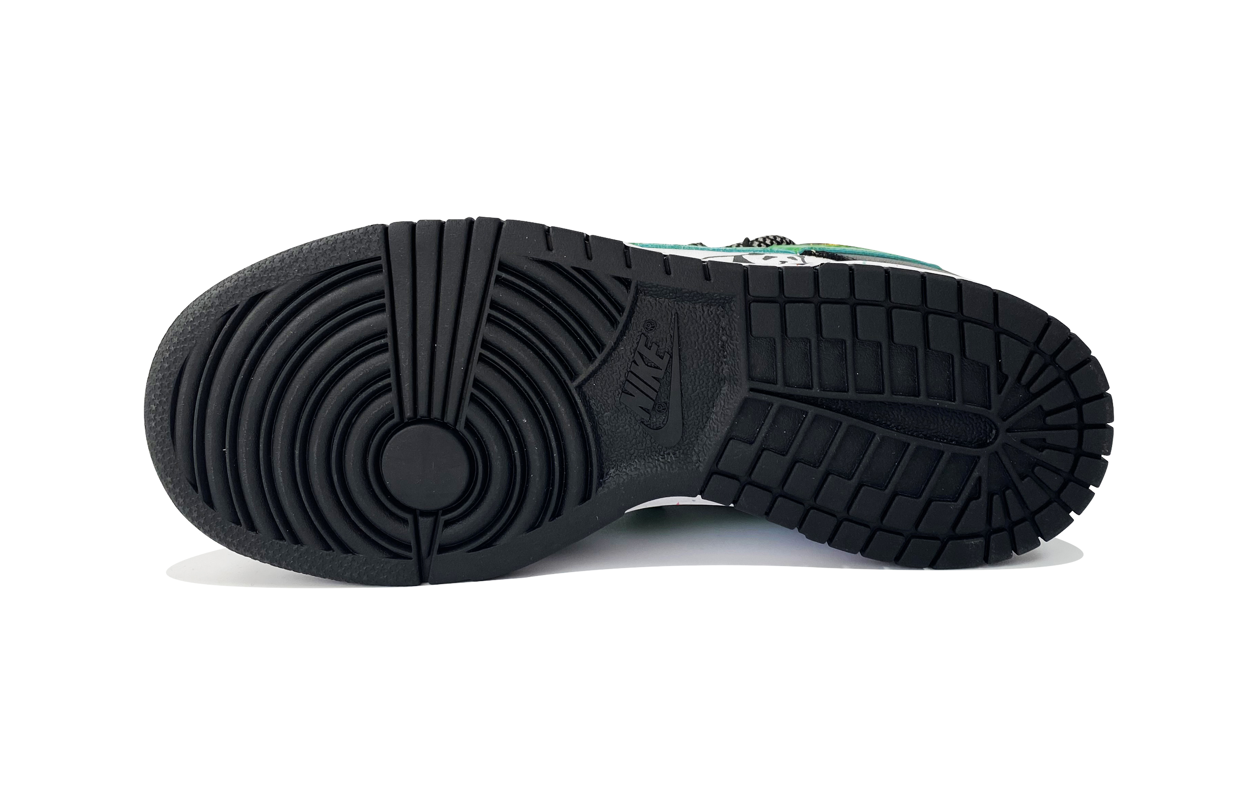 Details for (W) Zapatillas Nike Dunk Low 'Panda Bamboo - Swoosh Multicolor' FD4623-131(TeamD-女款熊猫抱竹QD)