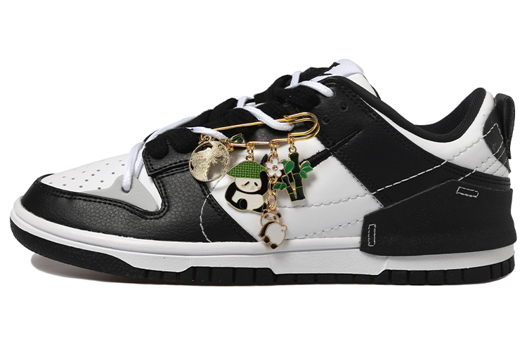 Buy (W) [Zapatillas Personalizadas] Nike Dunk Low 'Panda Deconstructed' DV4024-002(Team拾玖-熊猫挂饰女S-BOX)
