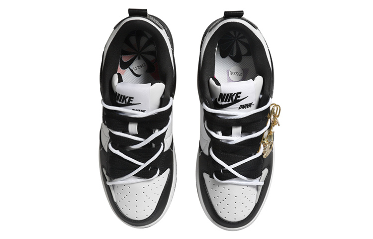 Shop (W) [Zapatillas Personalizadas] Nike Dunk Low 'Panda Deconstructed' DV4024-002(Team拾玖-熊猫挂饰女S-BOX)