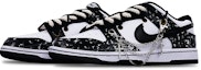 Shop 【定制球鞋】Nike Dunk Low 白/黑 解構風 熊貓雪花 特殊鞋盒 低筒 休閒鞋 女款 黑白
