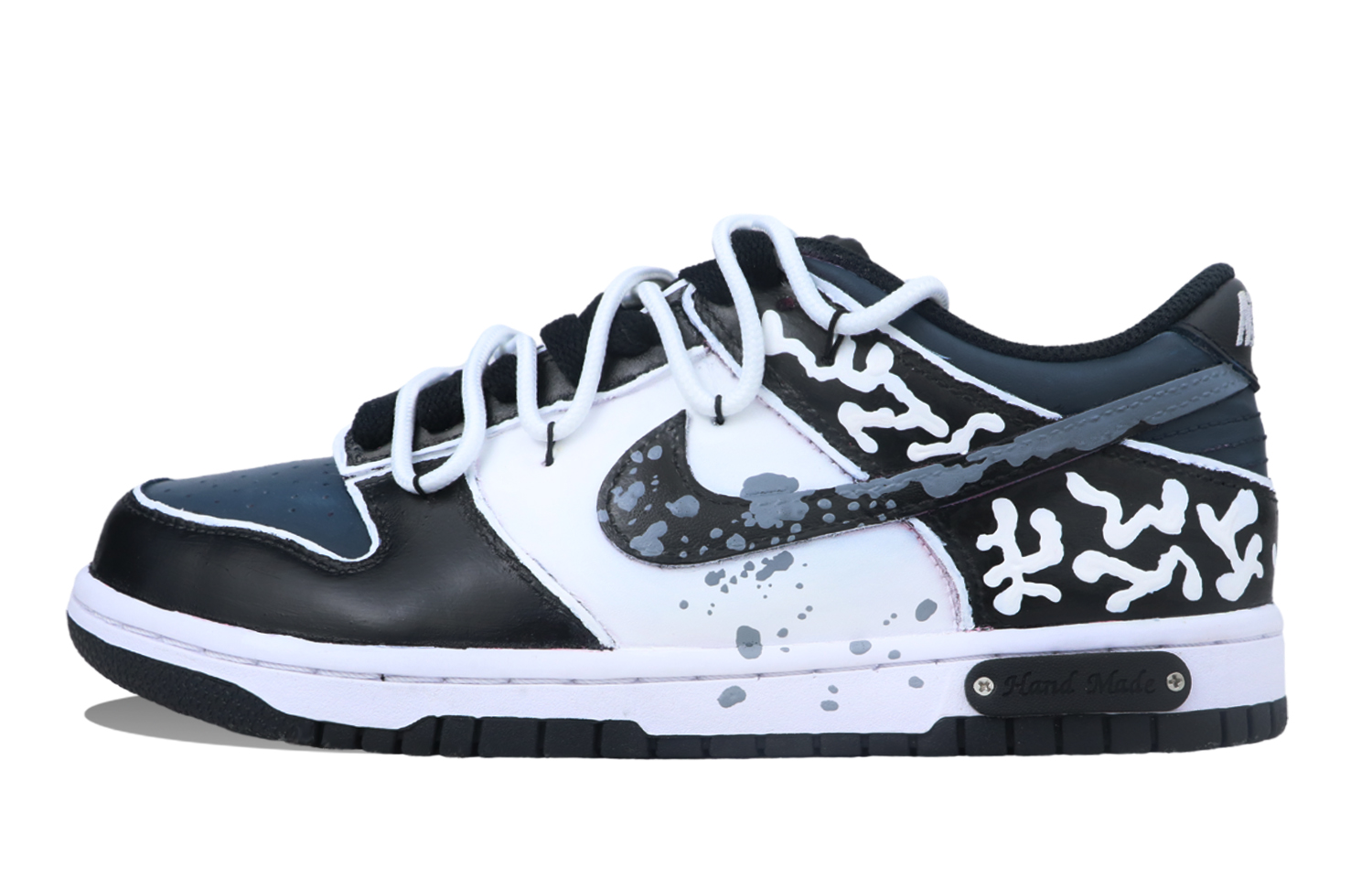 [Custom Shoes] (Women) Nike Dunk Low 'Panda Splatter Ripple' CW1590-100 ...